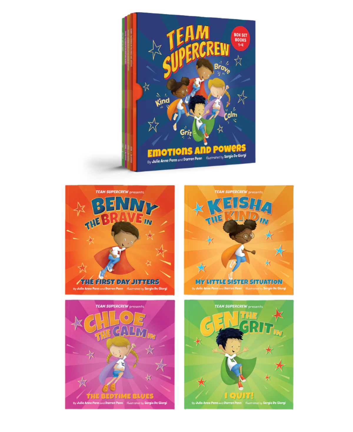 Team Supercrew - Emotions and Powers - 4 Book Box Set