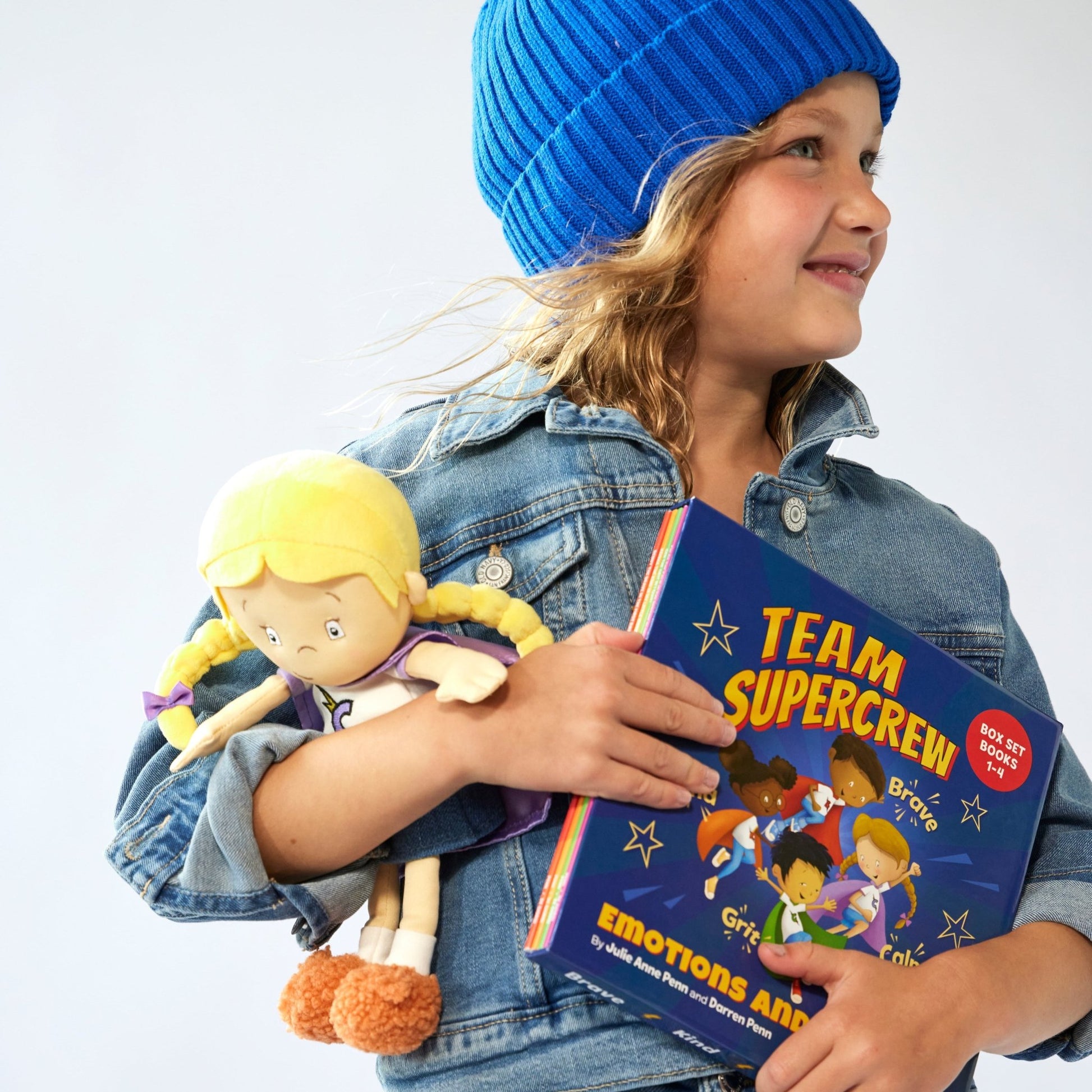 Emotions and Powers - 4 Book Box Set and 4 Plush Bundle - Team Supercrew