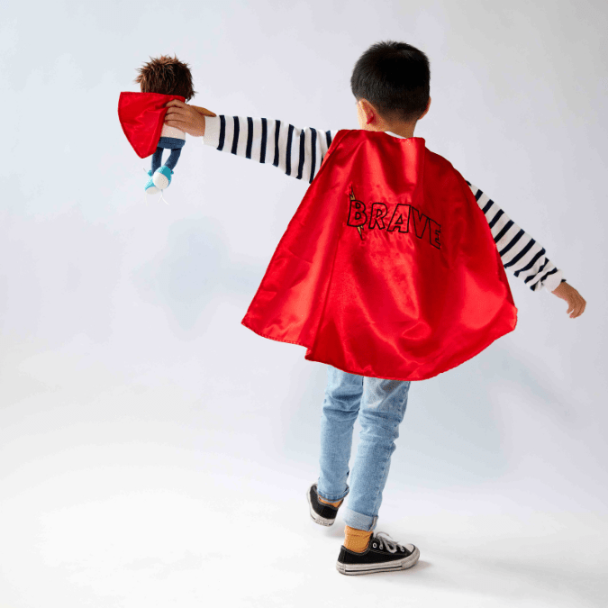 Kids' Brave Cape and Badge - Team Supercrew