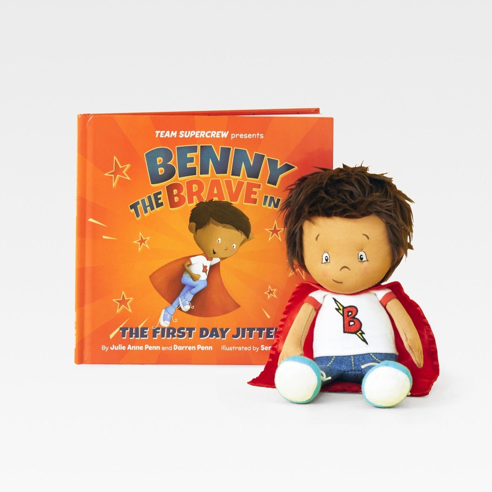 Benny the Brave Book and Plush Bundle - Team Supercrew