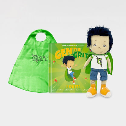 Gen the Grit Bundle - Gen the Grit Book, Gen Plush, and Kids' Grit Cape