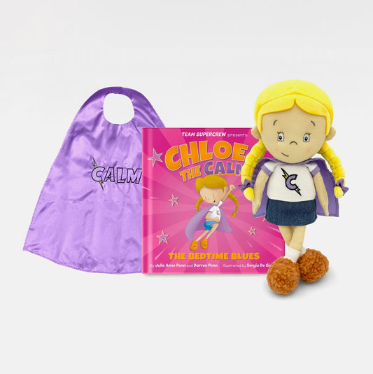 Chloe the Calm Bundle - Chloe the Calm Book, Chloe Plush, and Kids' Calm Cape