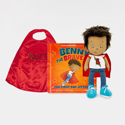 Benny the Brave Bundle - Benny the Brave Book, Benny Plush, and Kids' Brave Cape