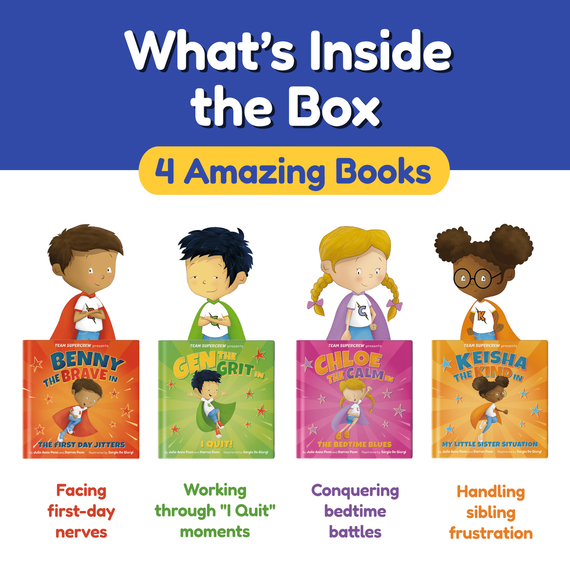 Team Supercrew - Emotions and Powers - 4 Book Box Set - Team Supercrew