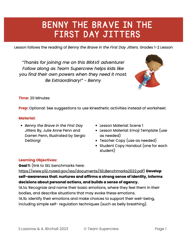 Team Supercrew Lesson Plan Bundle - Grades 1 & 2 - Team Supercrew